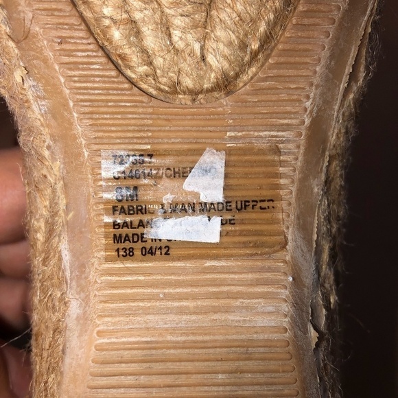 CLIFFS BY WHITE MOUNTAIN Sandals Women's Size 8 Blue Cheerio T-Strap Espadrille - Picture 5 of 9